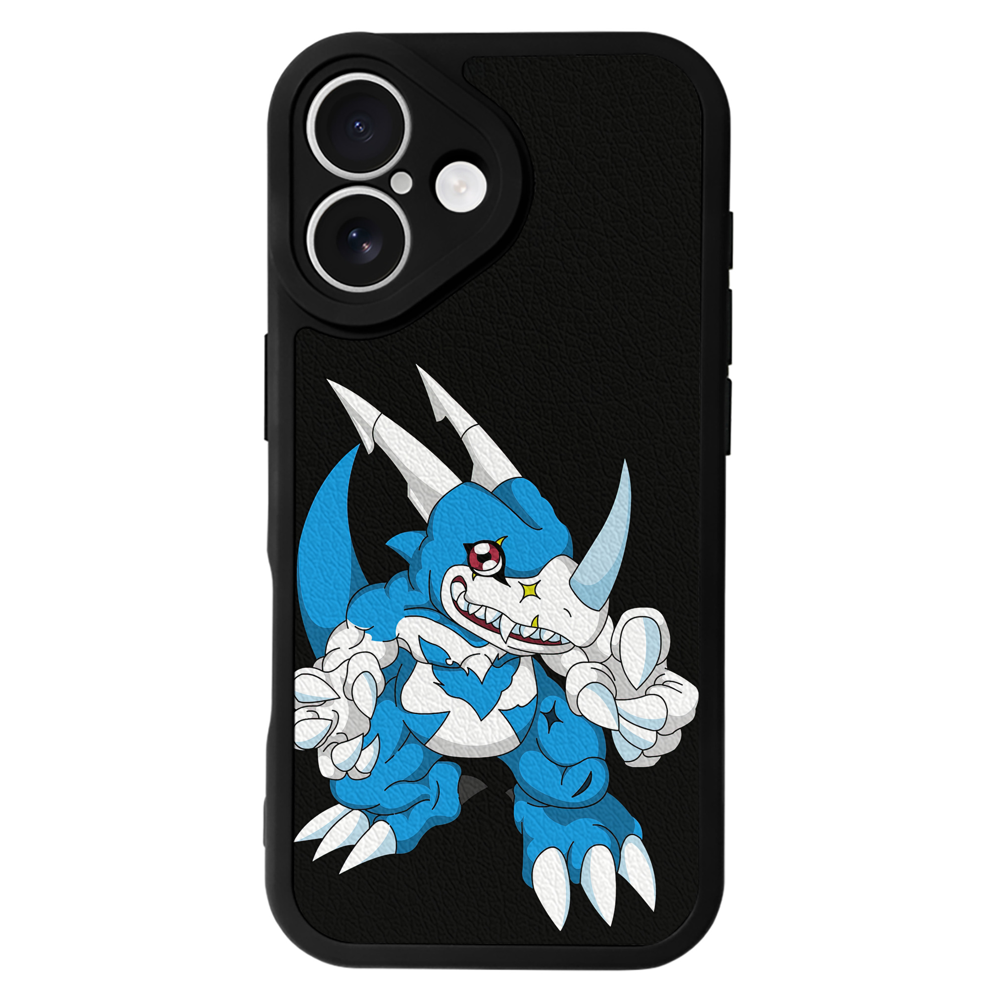 （画像用） Digimon デジタルモンスター/デジモン 【iPhone 16シリーズ対応】シリコンスマホケース（レザー調） 材質：シリコン